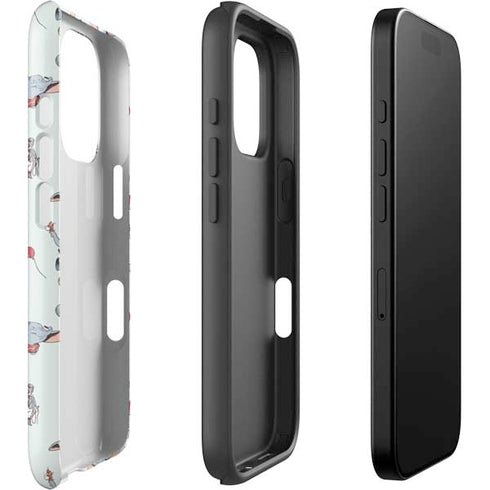 Disney Dumbo Vintage Pattern iPhone 16 Pro Impact Case